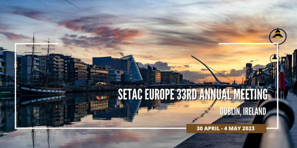 SETAC Europe 33rd Annual Meeting AquaBioTech Group